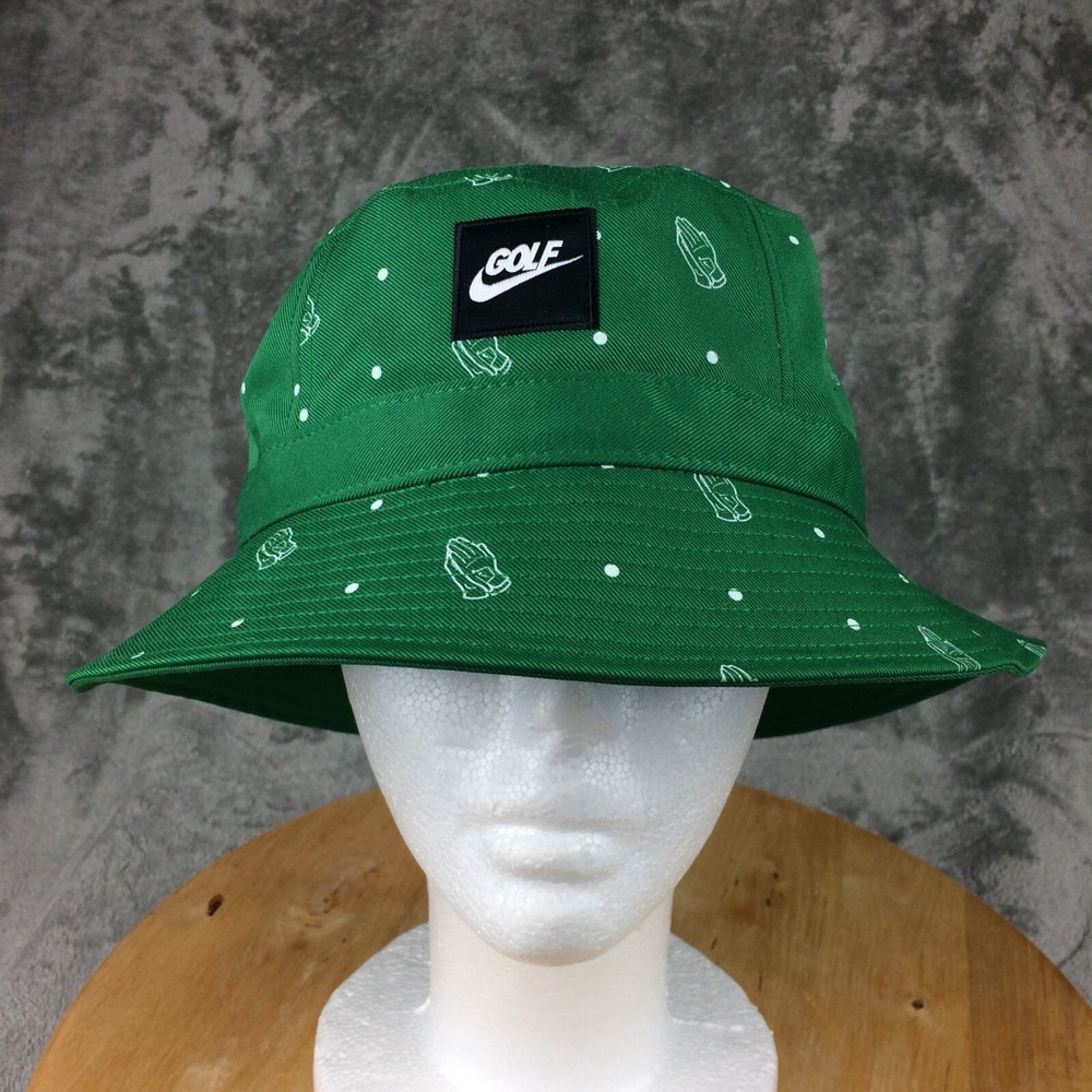 Nike Golf Praying‎ Hands Green Masters Bucket Hat Mens Medium Large Clapping
